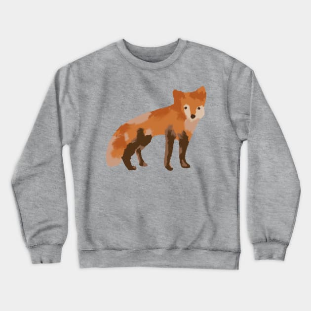 Fox Painting Crewneck Sweatshirt by Slightly Unhinged
